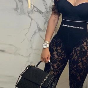 “Everyone sucks but me” tights